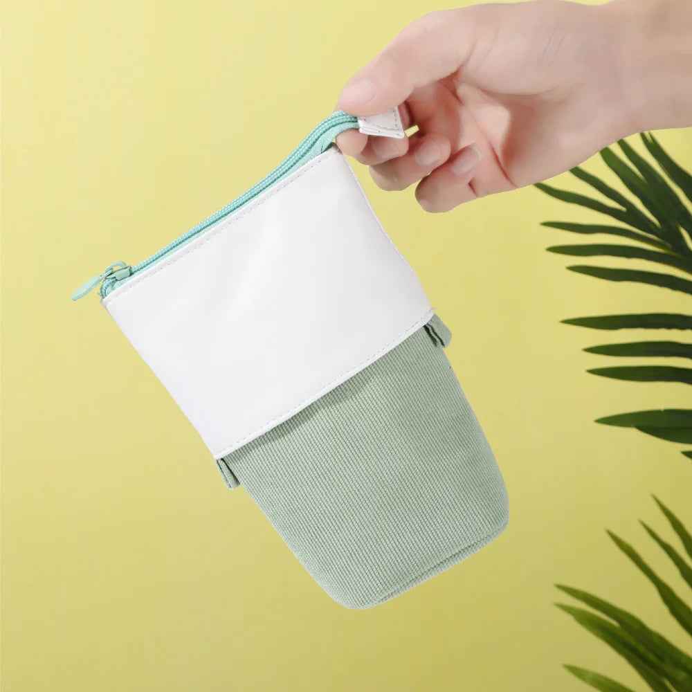 ✏️ Cute & Clever! Colorful Telescopic Pen Pouch for Kids 🐻🌈 - ThiGui