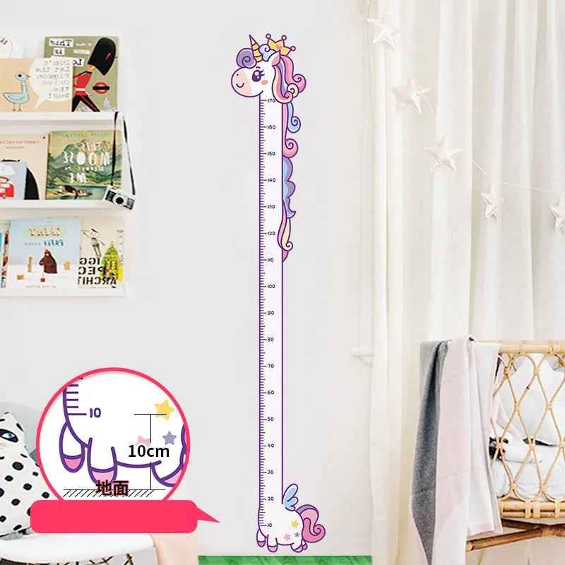 Watch Me Grow! Cute Animal Height Chart Wall Sticker for Boys’ Rooms - ThiGui