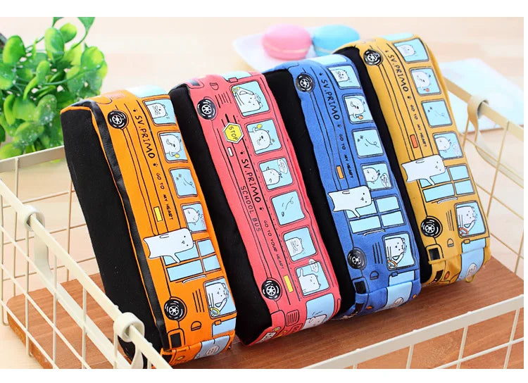🚌 Creative School Bus Pencil Case – Big Fun for Little Explorers! ✏️🎒 - ThiGui