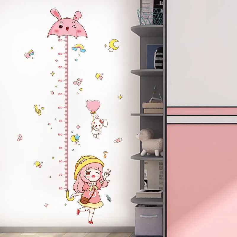 Watch Me Grow! Cute Animal Height Chart Wall Sticker for Boys’ Rooms - ThiGui