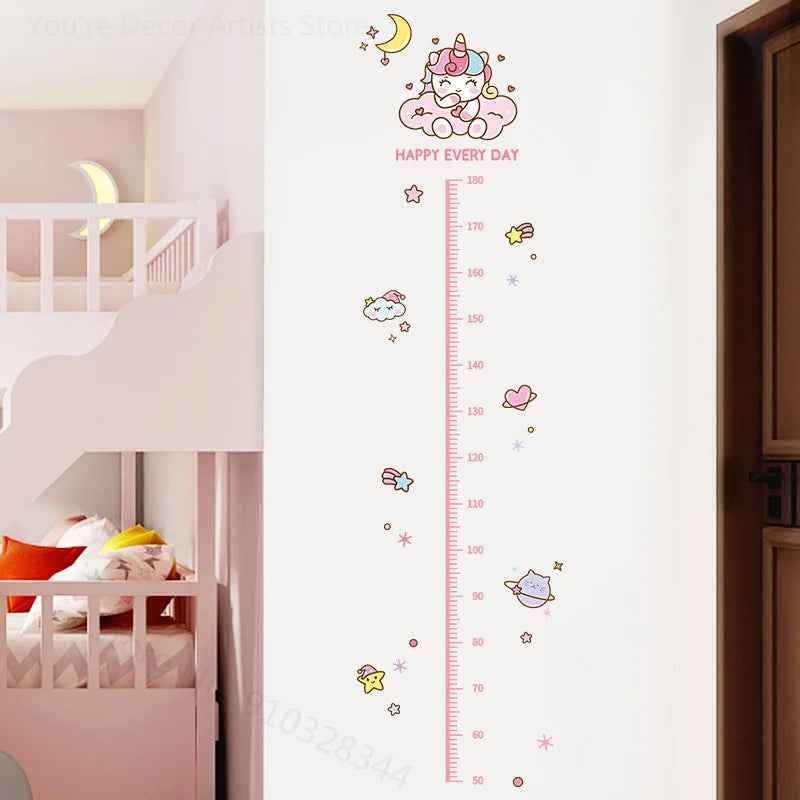 Watch Me Grow! Cute Animal Height Chart Wall Sticker for Boys’ Rooms - ThiGui