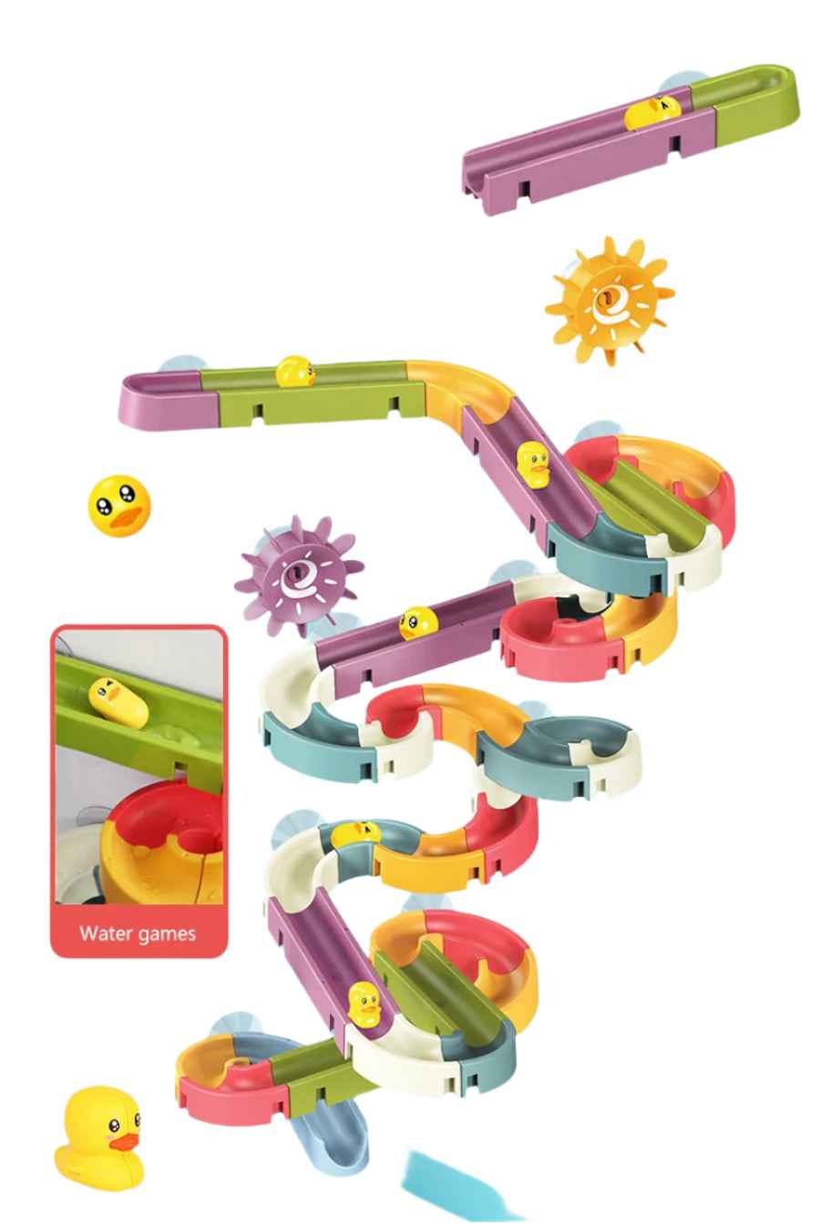 🌈 Duck Slide Bath Toy – Rainbow Water Play for Splashy Fun! 🛁🦆 - ThiGui