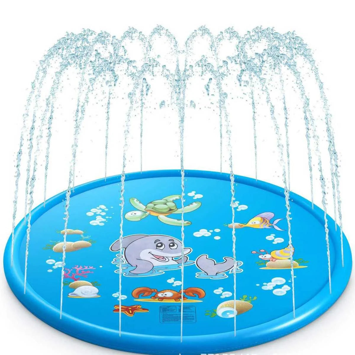 💦 Splash Time Fun! Inflatable Water Sprinkler Pad for Active Kids ☀️🧒 - ThiGui