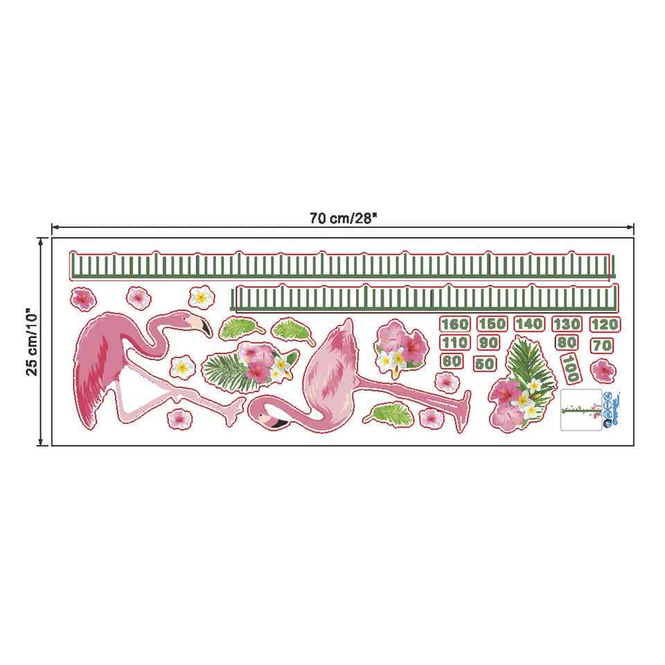 Watch Me Grow! Cute Animal Height Chart Wall Sticker for Boys’ Rooms - ThiGui