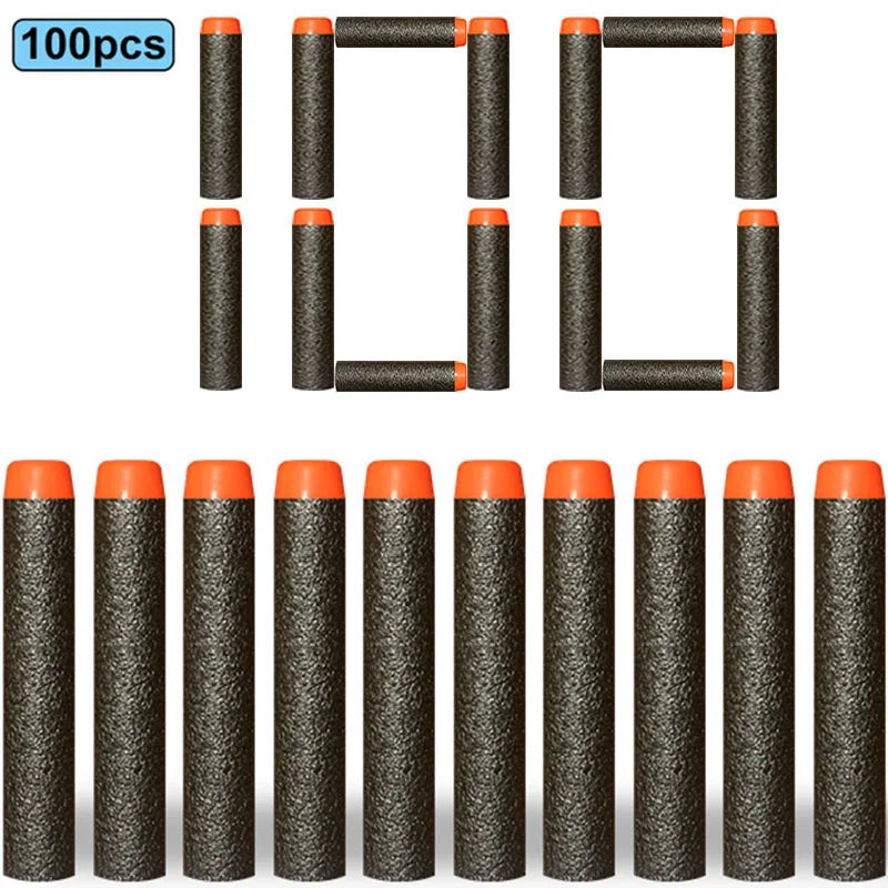 🎯 100 Soft Foam Bullets for Nerf Blasters | Safe, Fun & Non-Stop Action for Boys! 🔫✨ - ThiGui