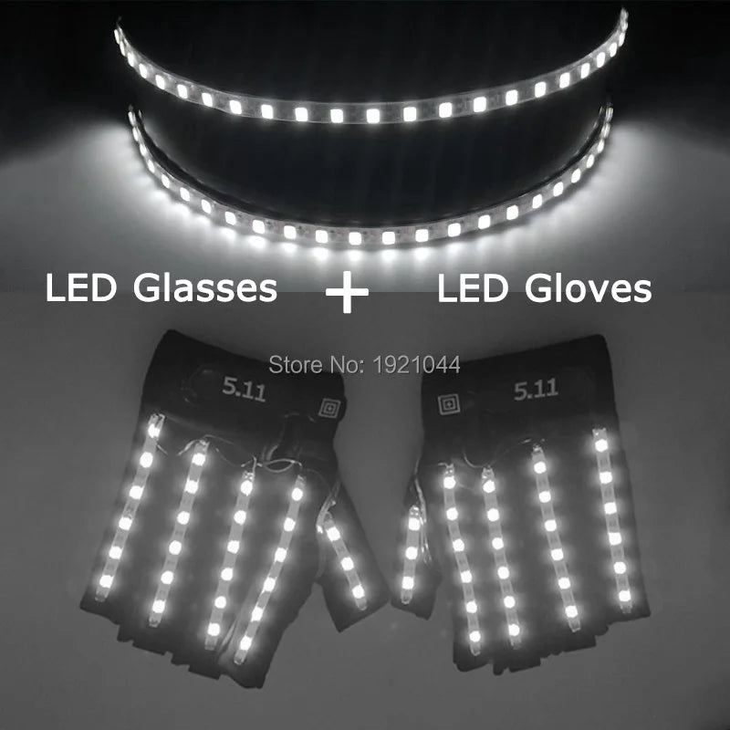 🧤 LED Glow Glasses + Gloves ✨ | Dance, Dazzle & Shine at Every Party! 🕺💡 - ThiGui