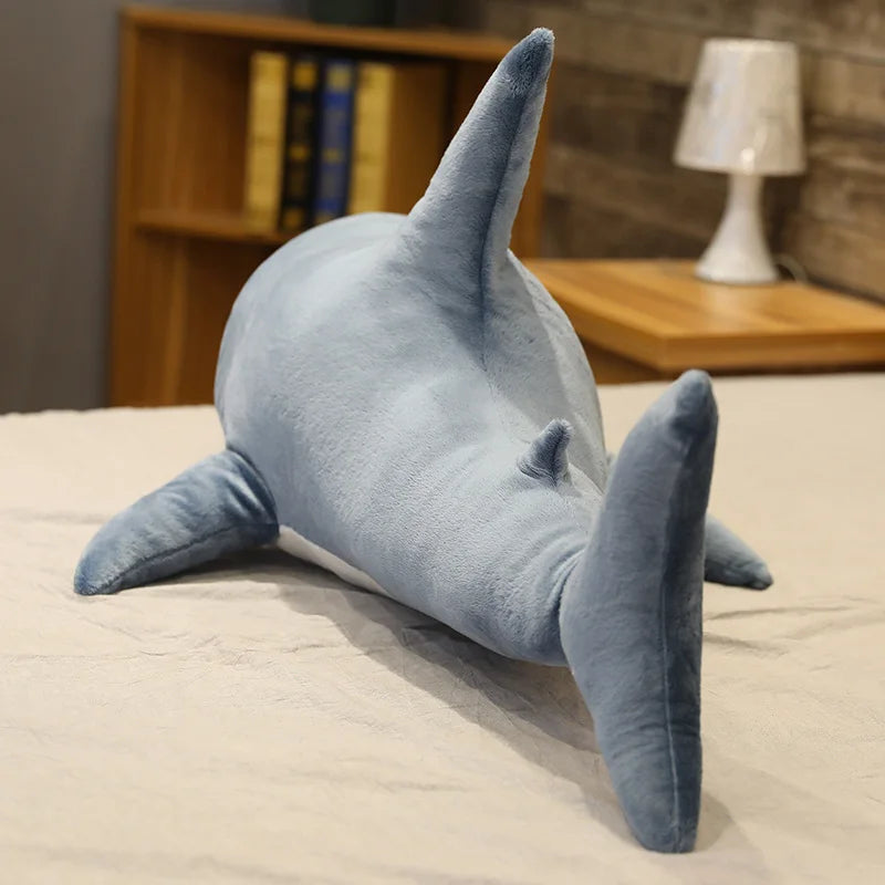 🦈 Snuggles That Bite (Just a Little!) – Shark Plush Pillow for Cool Kids 🛏️💙 - ThiGui