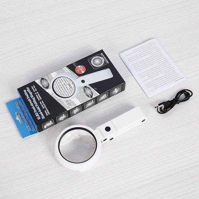 🔍Bright-Eyed Buddy: Foldable LED Magnifying Glass for Little Explorers! - ThiGui