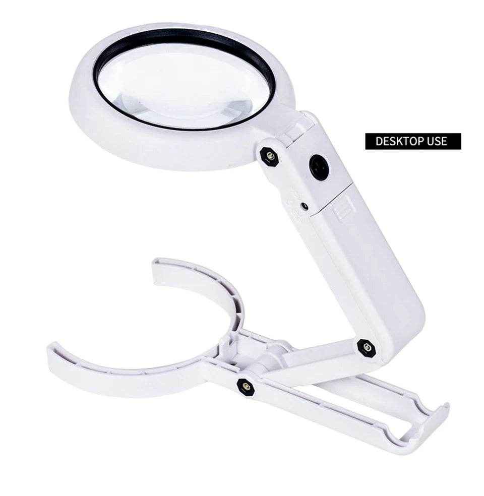🔍Bright-Eyed Buddy: Foldable LED Magnifying Glass for Little Explorers! - ThiGui