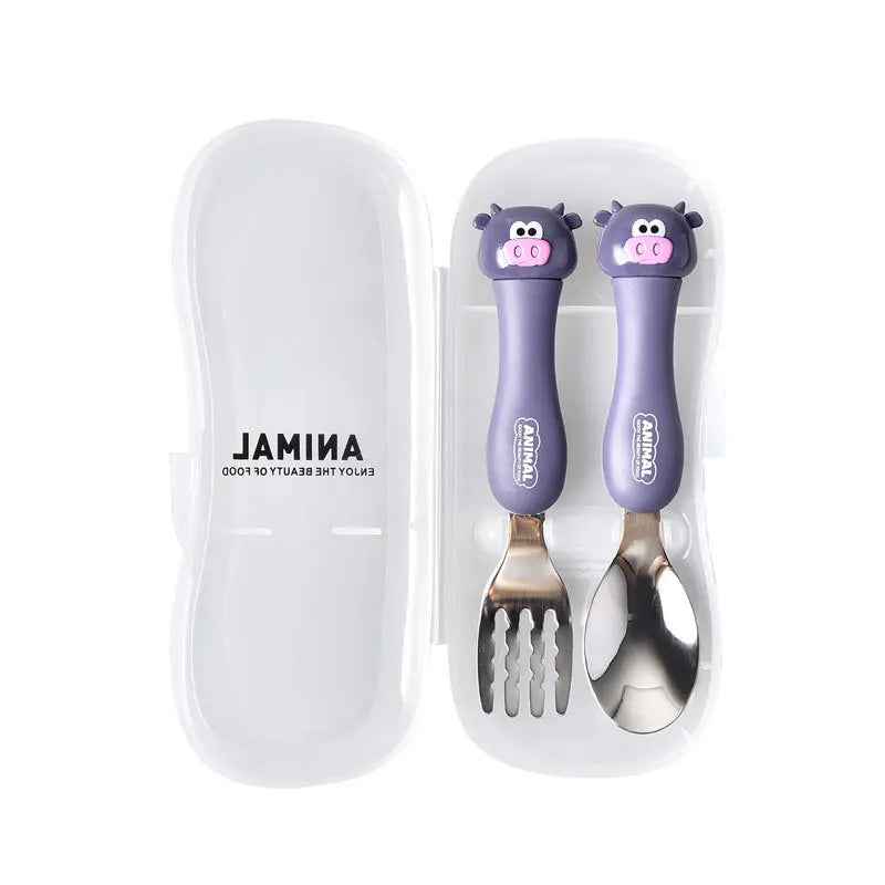 🧊Adorable Animal Cutlery Set – Make Mealtimes Fun & Easy for Little Ones! - ThiGui