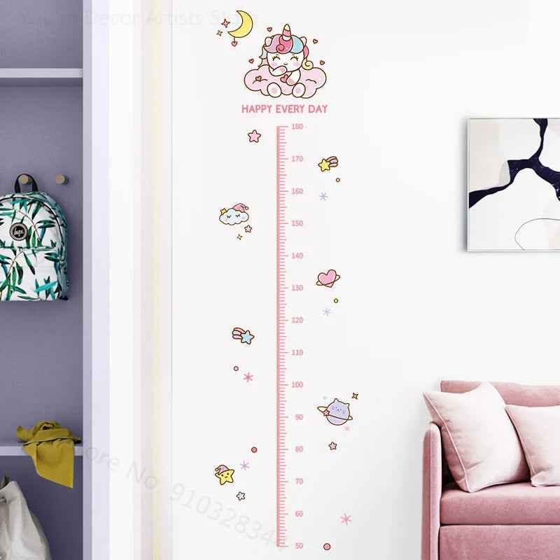 Watch Me Grow! Cute Animal Height Chart Wall Sticker for Boys’ Rooms - ThiGui