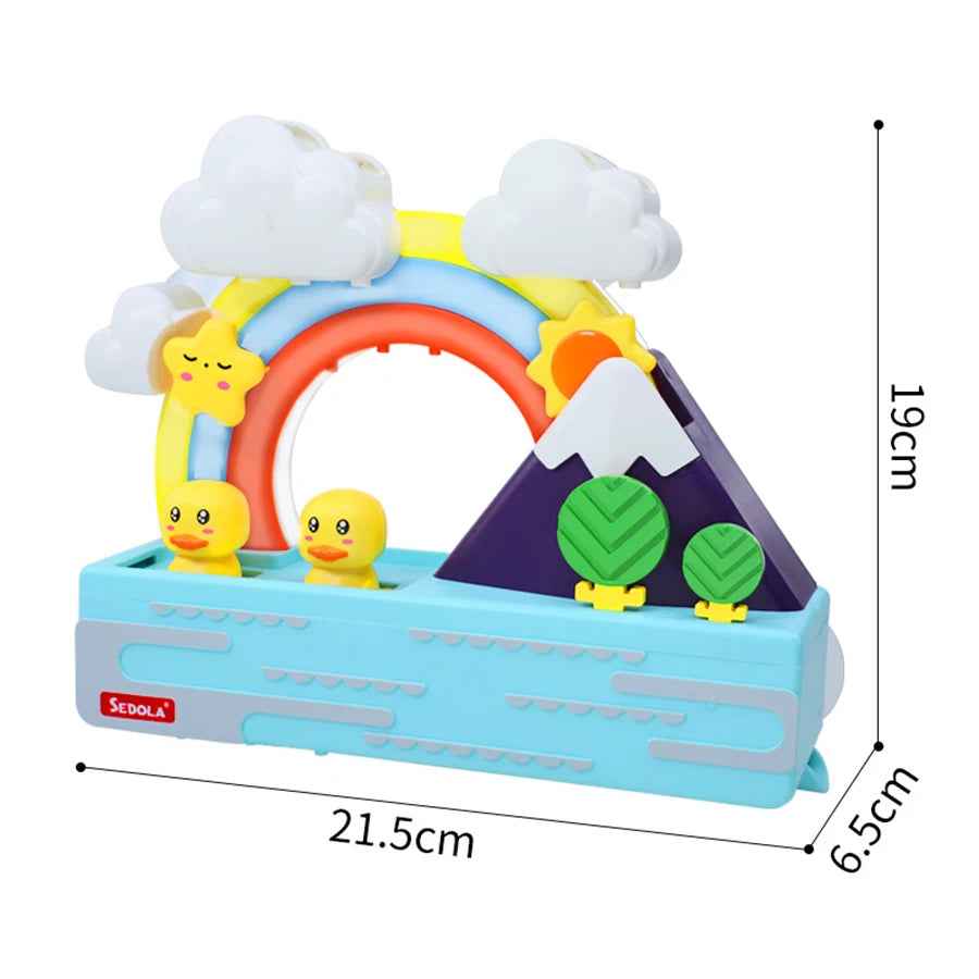 🌈 Duck Slide Bath Toy – Rainbow Water Play for Splashy Fun! 🛁🦆 - ThiGui