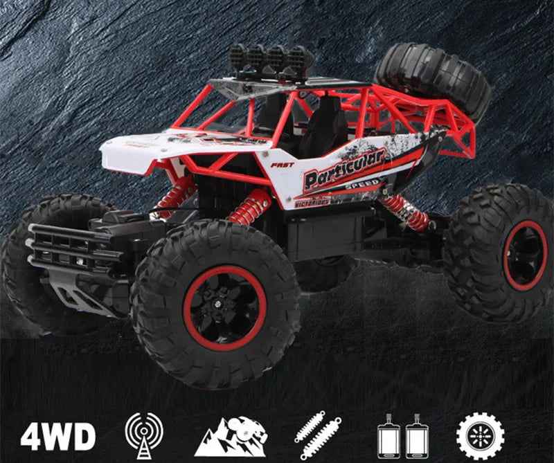 🚙 Off-Road RC Power Beast – 4WD Drift Stunt Car with LED Lights! 🔋💨 - ThiGui
