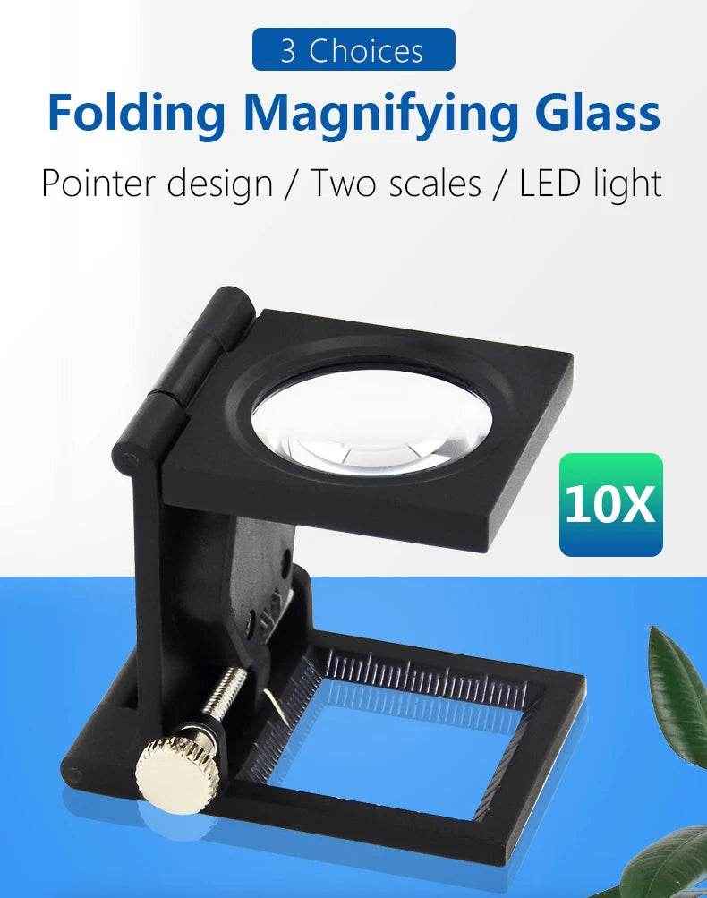 🔍 Bright Eyes, Tiny Details – Kids’ Foldable LED Magnifier for Curious Little Explorers! - ThiGui