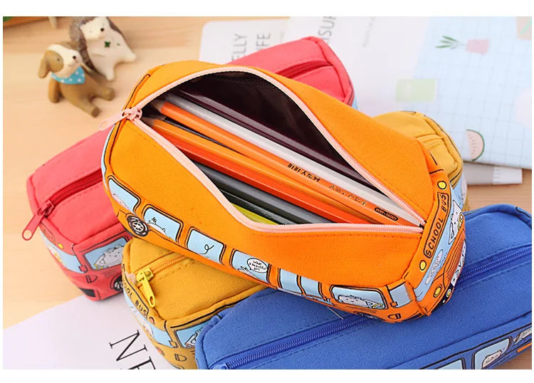 🚌 Creative School Bus Pencil Case – Big Fun for Little Explorers! ✏️🎒 - ThiGui