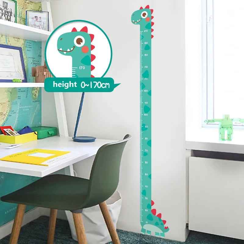 Watch Me Grow! Cute Animal Height Chart Wall Sticker for Boys’ Rooms - ThiGui