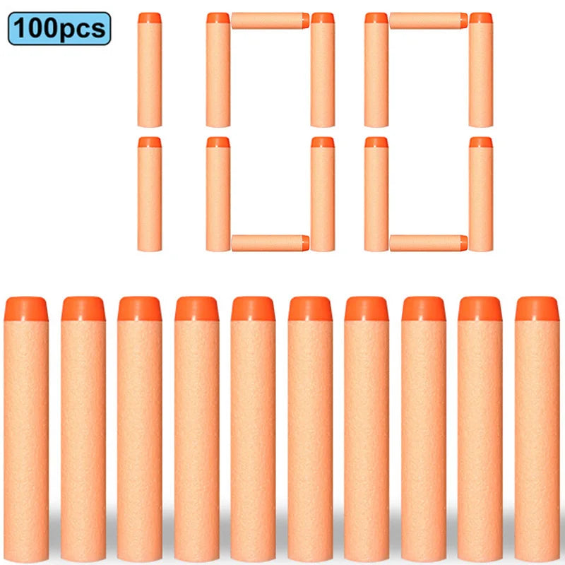 🎯 100 Soft Foam Bullets for Nerf Blasters | Safe, Fun & Non-Stop Action for Boys! 🔫✨ - ThiGui