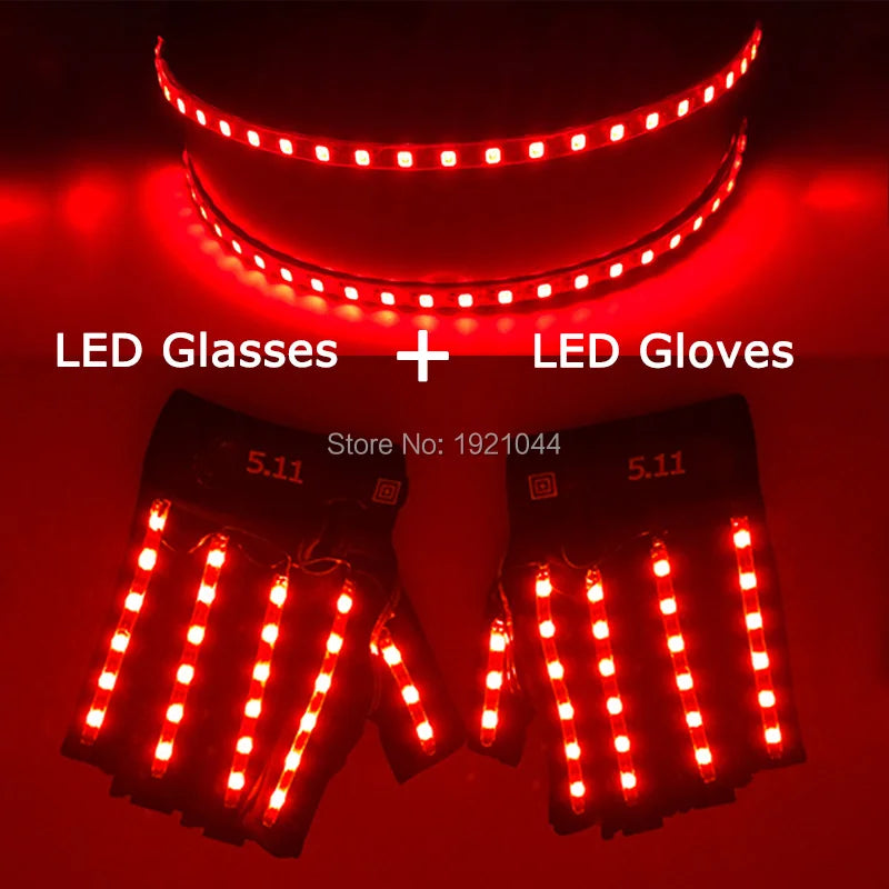 🧤 LED Glow Glasses + Gloves ✨ | Dance, Dazzle & Shine at Every Party! 🕺💡 - ThiGui