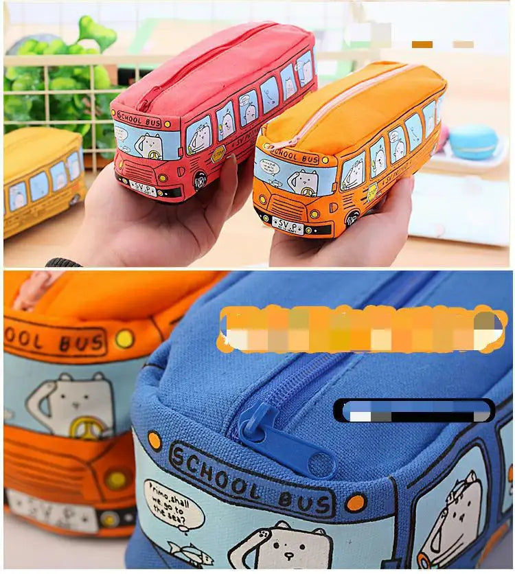 🚌 Creative School Bus Pencil Case – Big Fun for Little Explorers! ✏️🎒 - ThiGui