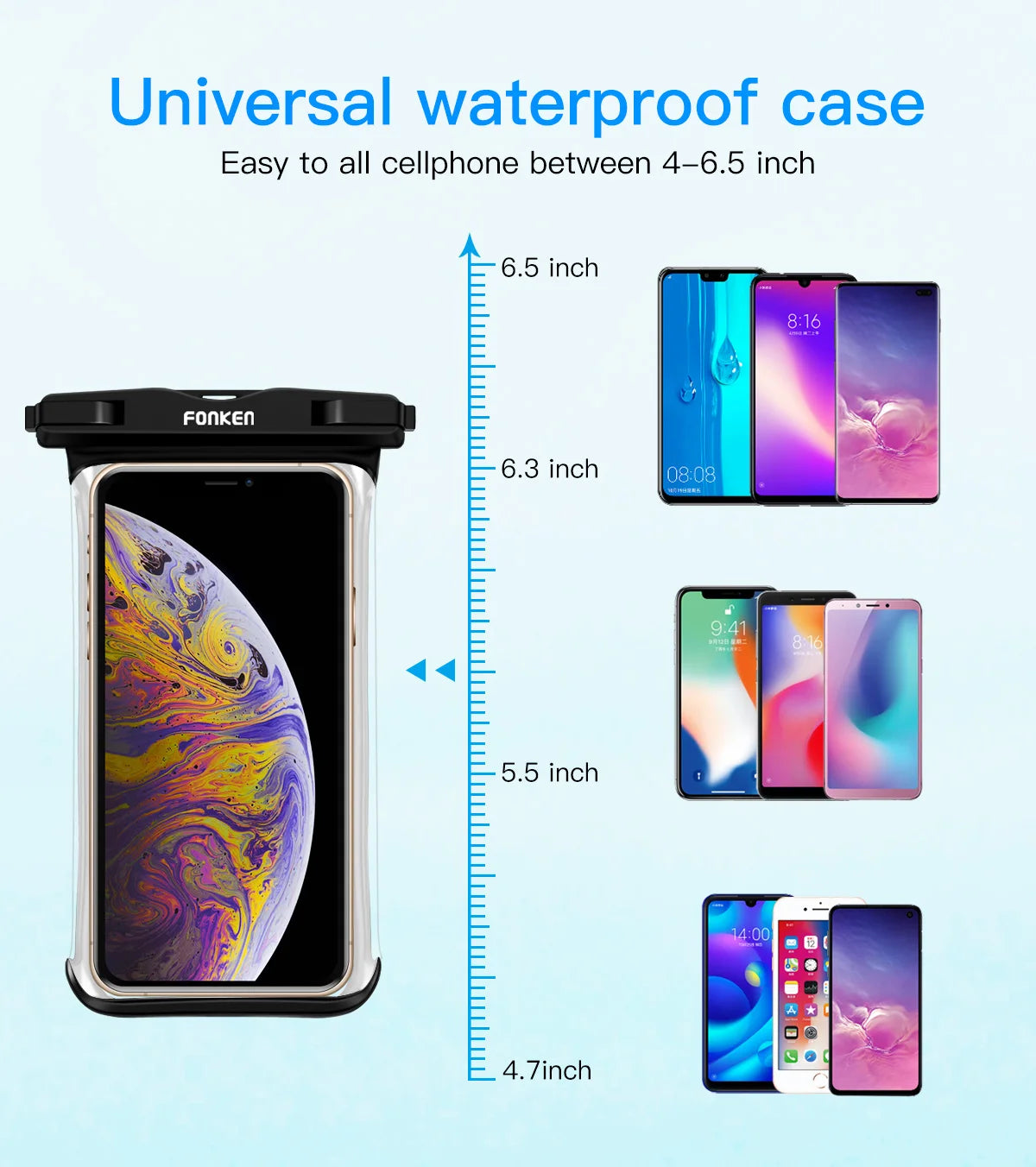 🌊📱 Full View Waterproof Phone Pouch – Dive Into Fun, Worry-Free! 🏊‍♂️💧 - ThiGui