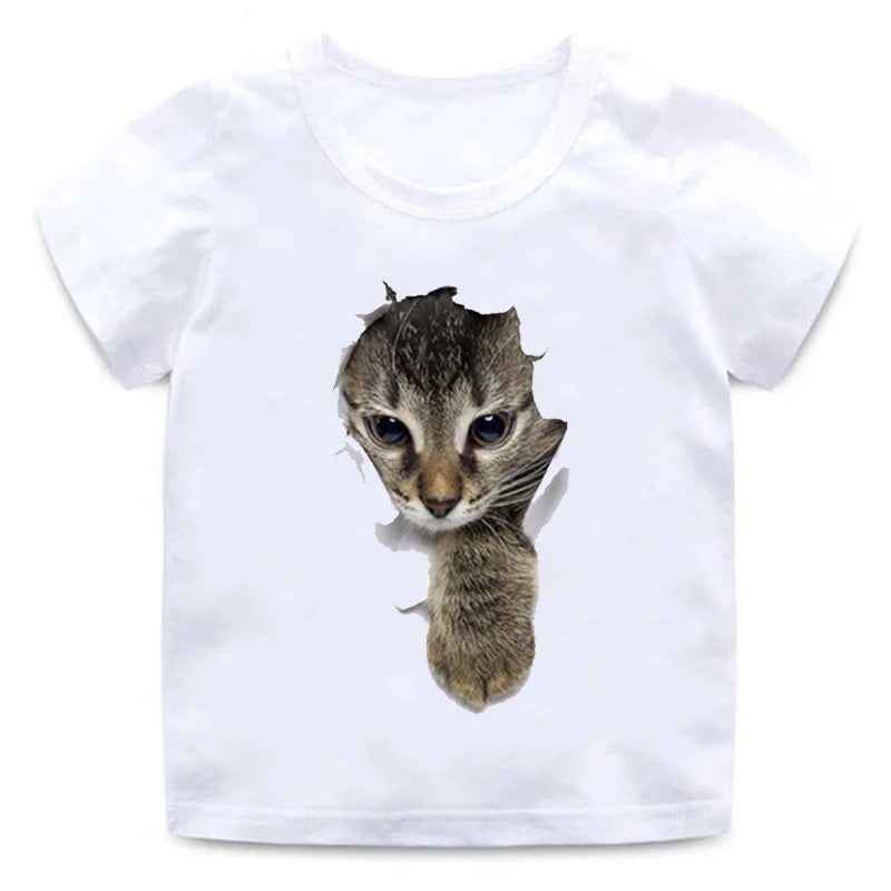 😺 Purr-fectly Cool! 3D Cat T-Shirt for Boys – Fun, Soft & Stylish! - ThiGui