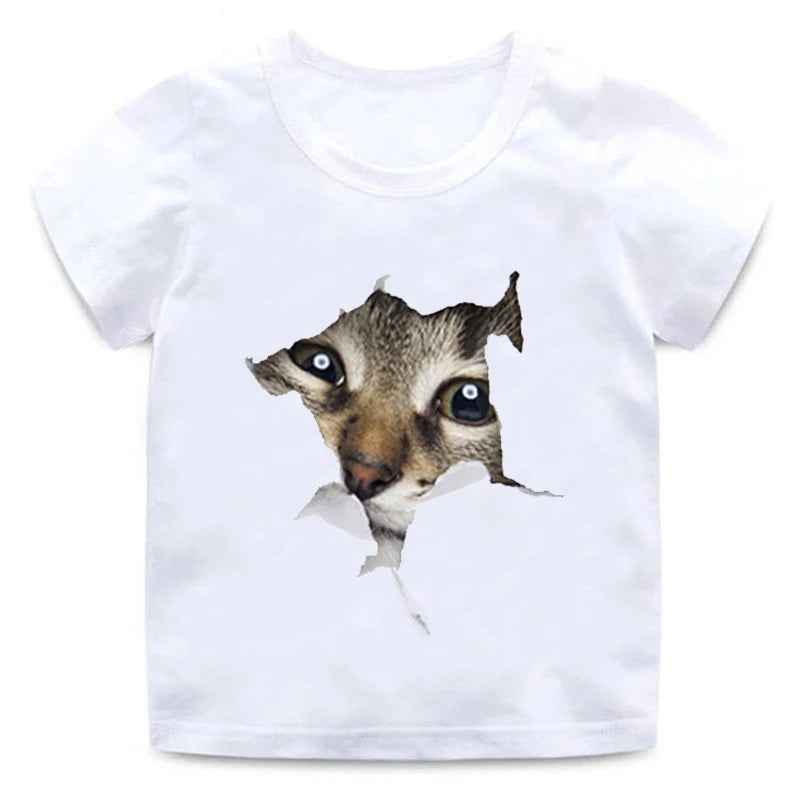 😺 Purr-fectly Cool! 3D Cat T-Shirt for Boys – Fun, Soft & Stylish! - ThiGui