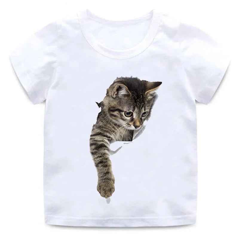 😺 Purr-fectly Cool! 3D Cat T-Shirt for Boys – Fun, Soft & Stylish! - ThiGui