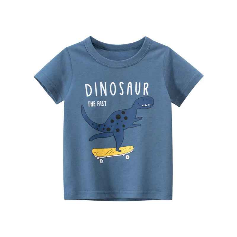 👕Adorable Cotton Cartoon Tees – Comfy Summer Fun for Little Explorers! - ThiGui