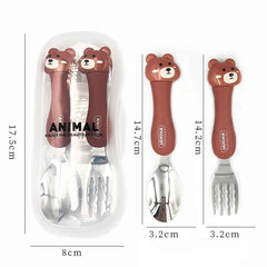 🧊Adorable Animal Cutlery Set – Make Mealtimes Fun & Easy for Little Ones! - ThiGui