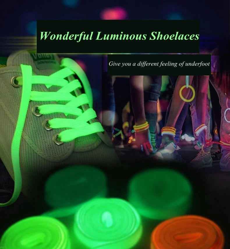 Glow Magic Shoelaces – Fun & Fluorescent Style for Night-Time Adventures - ThiGui