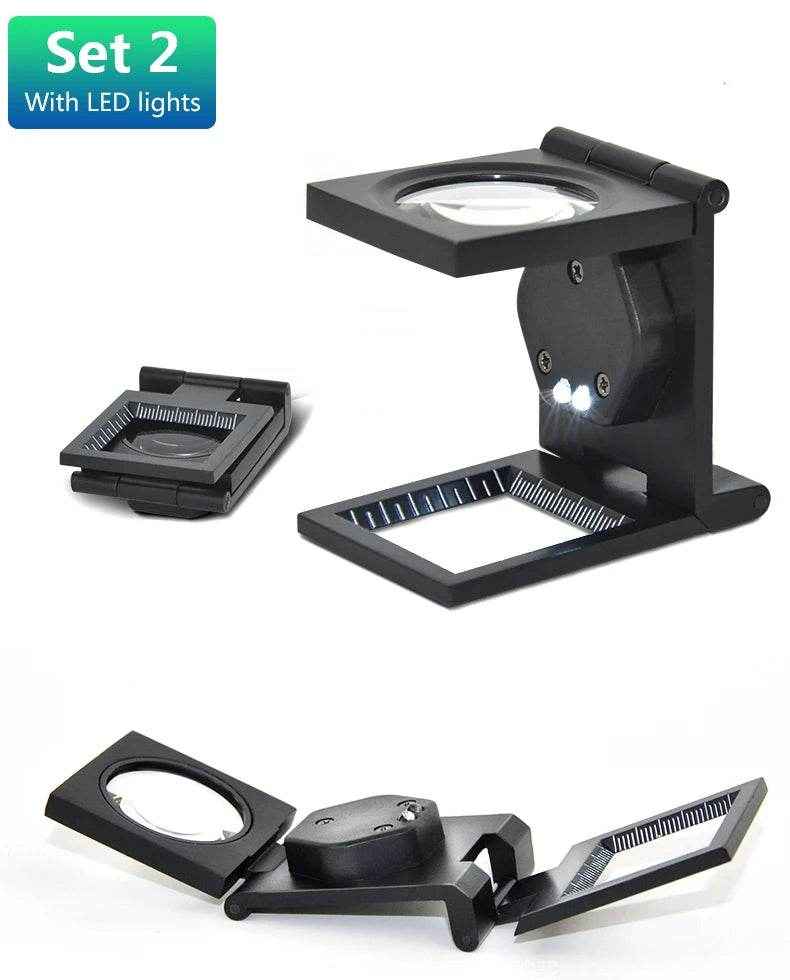 🔍 Bright Eyes, Tiny Details – Kids’ Foldable LED Magnifier for Curious Little Explorers! - ThiGui