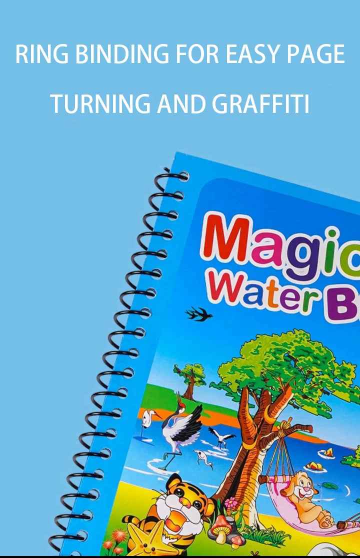 🌈 Magical Water Reveal Book 🖌️ No Mess, All Fun! Perfect for Little Explorers 🚀 - ThiGui