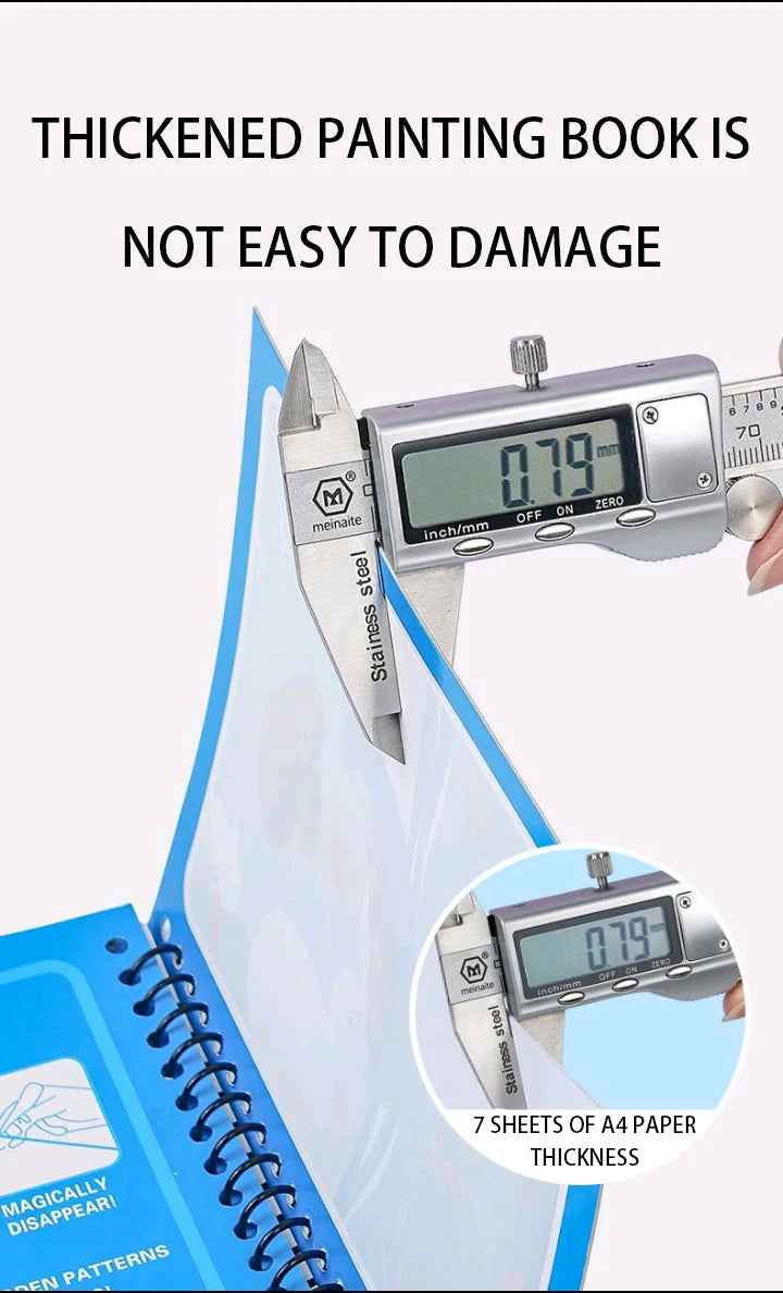 🌈 Magical Water Reveal Book 🖌️ No Mess, All Fun! Perfect for Little Explorers 🚀 - ThiGui