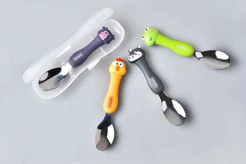 🧊Adorable Animal Cutlery Set – Make Mealtimes Fun & Easy for Little Ones! - ThiGui
