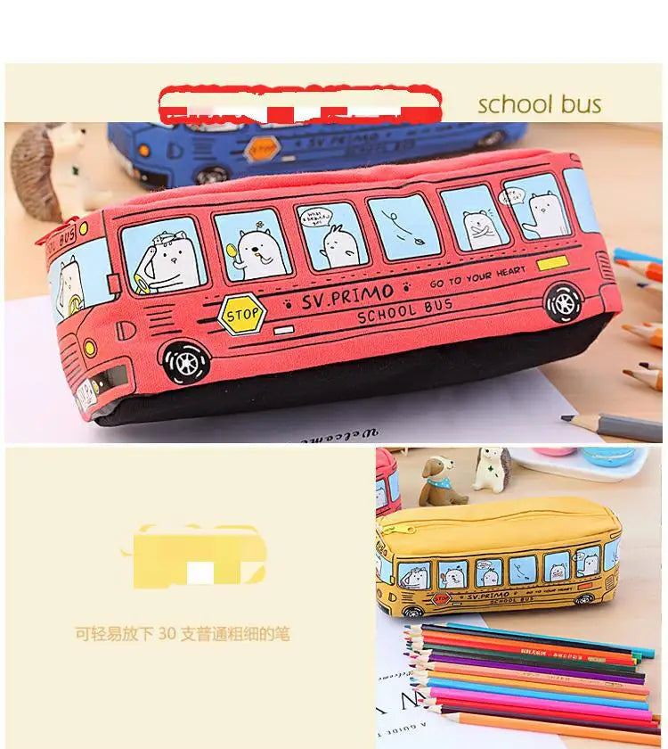 🚌 Creative School Bus Pencil Case – Big Fun for Little Explorers! ✏️🎒 - ThiGui