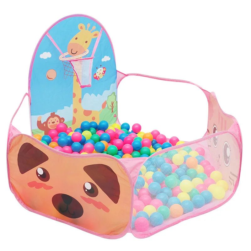 🏀 1.2M Ball Pit with Hoop – Indoor & Outdoor Fun Zone for Active Little Ones! 🎉🌈 - ThiGui