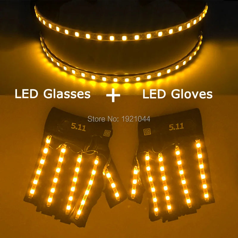 🧤 LED Glow Glasses + Gloves ✨ | Dance, Dazzle & Shine at Every Party! 🕺💡 - ThiGui