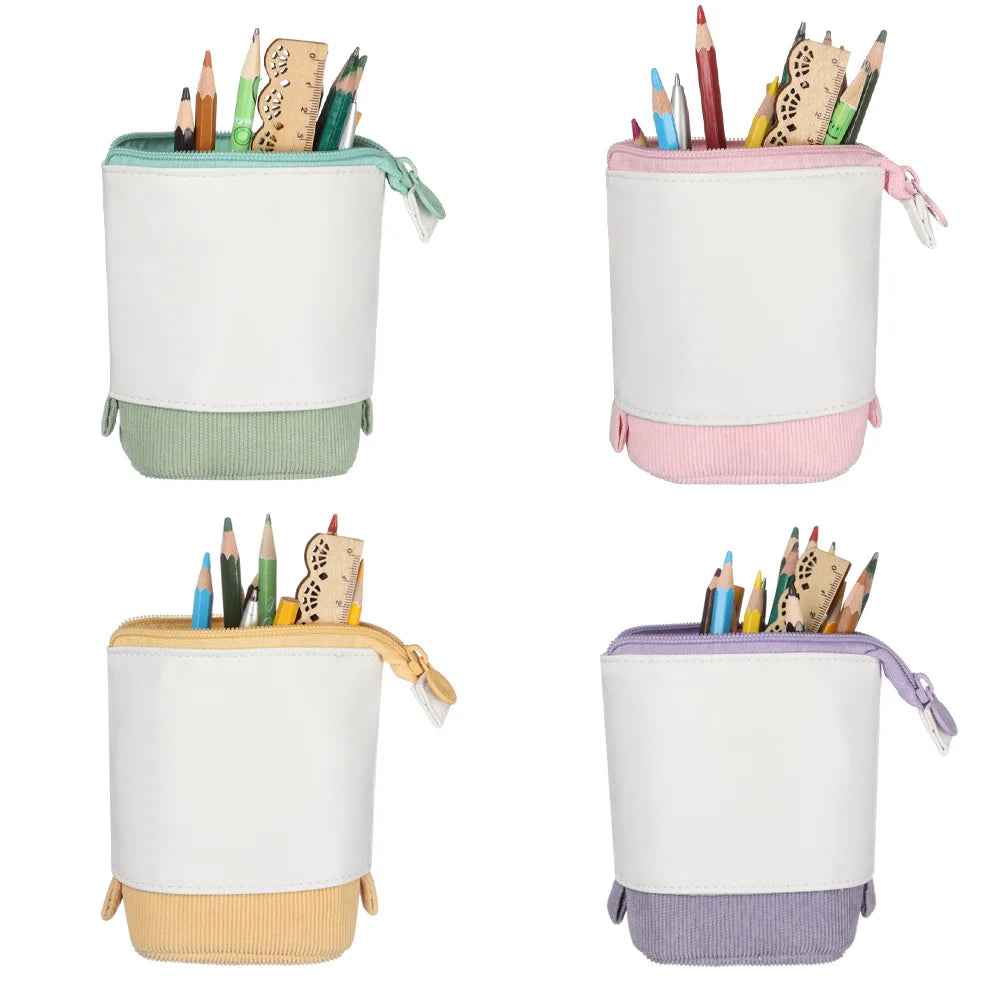 ✏️ Cute & Clever! Colorful Telescopic Pen Pouch for Kids 🐻🌈 - ThiGui