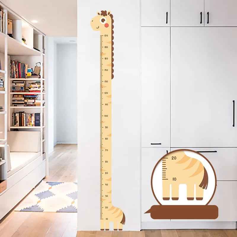Watch Me Grow! Cute Animal Height Chart Wall Sticker for Boys’ Rooms - ThiGui