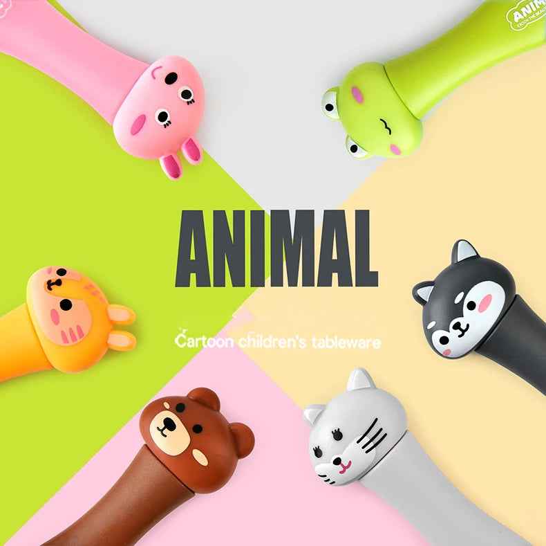 🧊Adorable Animal Cutlery Set – Make Mealtimes Fun & Easy for Little Ones! - ThiGui