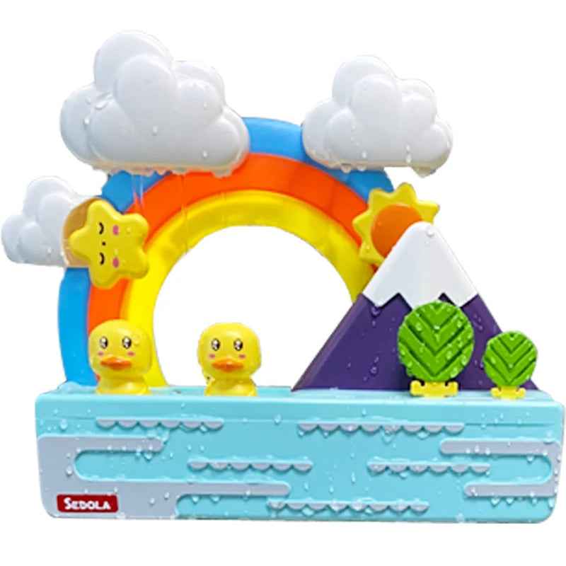 🌈 Duck Slide Bath Toy – Rainbow Water Play for Splashy Fun! 🛁🦆 - ThiGui