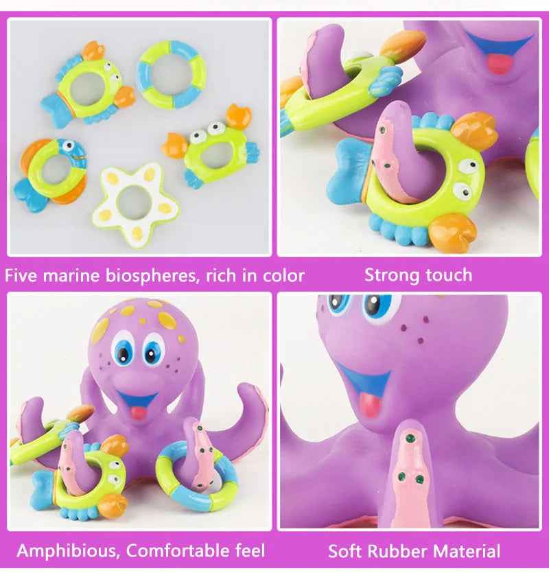 🐙 Floating Octopus Water Toy – Bath Time Just Got Brilliantly Fun! 💦🛁 - ThiGui
