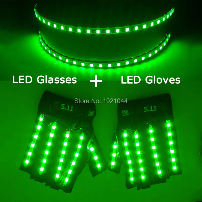 🧤 LED Glow Glasses + Gloves ✨ | Dance, Dazzle & Shine at Every Party! 🕺💡 - ThiGui