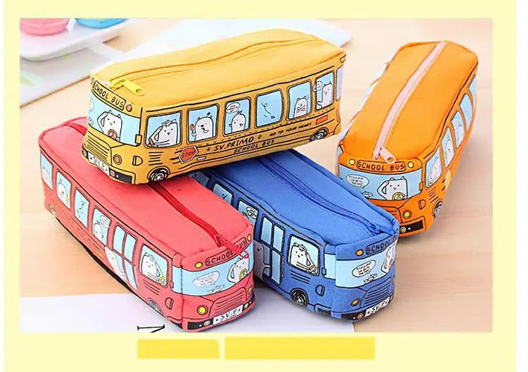 🚌 Creative School Bus Pencil Case – Big Fun for Little Explorers! ✏️🎒 - ThiGui