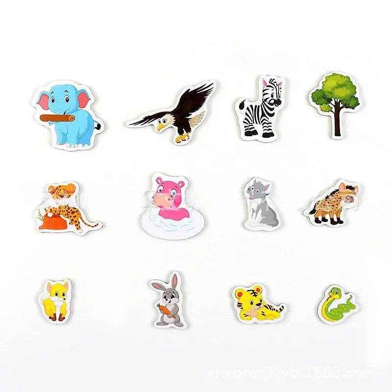 🎣Ocean Friends on the Fridge – Cute Wooden Magnets for Creative Kids’ Play! - ThiGui