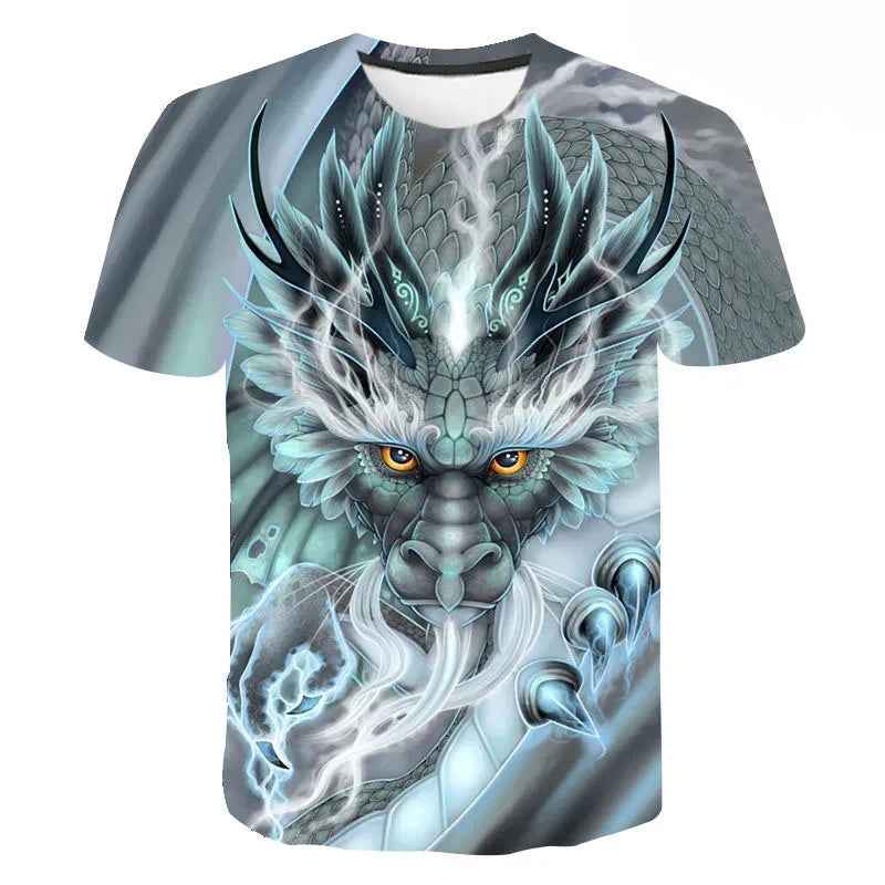 👕Roaring Style! 3D Dragon T-Shirt for Little Adventurers - ThiGui
