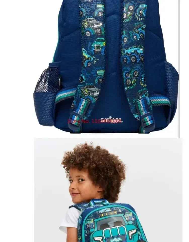 🚛 Smiggle Blue Truck Backpack Set – Cool & Practical for School Boys! 🎒 - ThiGui