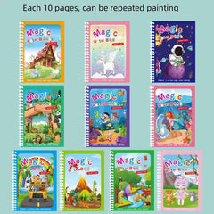 💧 Just Add Water – Mess-Free Magic Coloring Book for Little Artists! 🎨🦄 - ThiGui