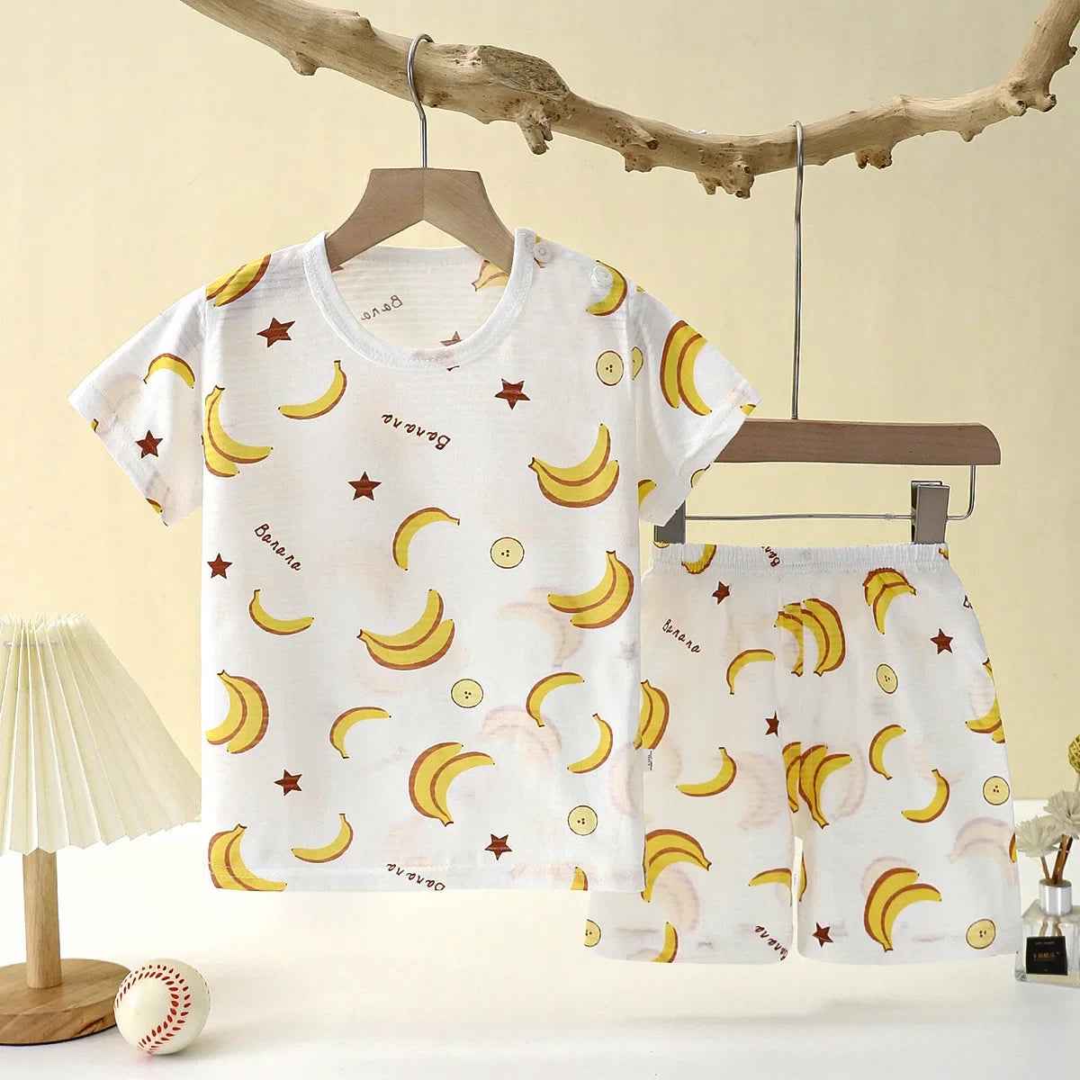 ☀️ Softest Summer Dreams! Comfy Cotton PJs Set for Happy Little Sleepers 🌙💤 - ThiGui