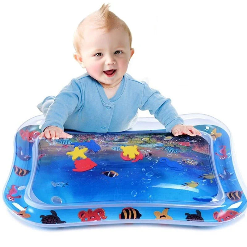 💧 Baby Water Play Mat – Inflatable Tummy Time Fun for Little Explorers! 🐢🌞 - ThiGui